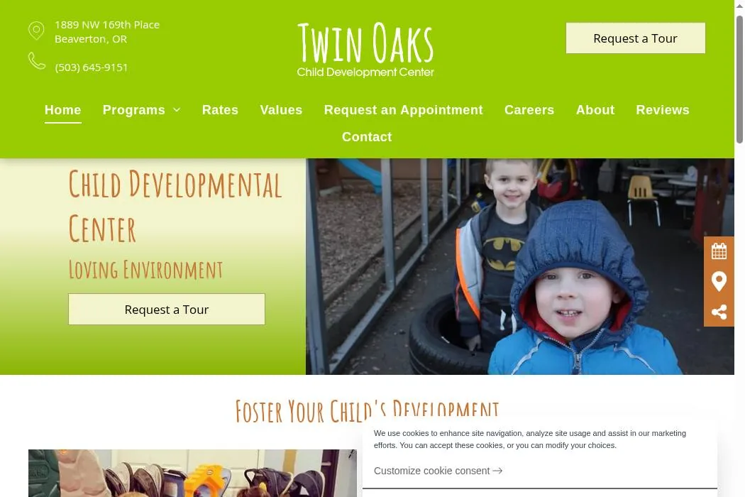 Twin Oaks Child Development Center cover