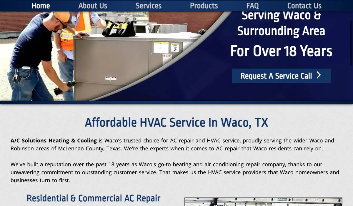 A/C Solutions Heating & Cooling cover
