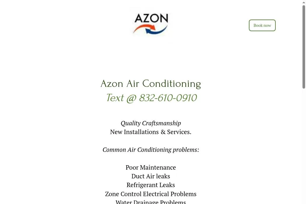 Azon Air Conditioning cover