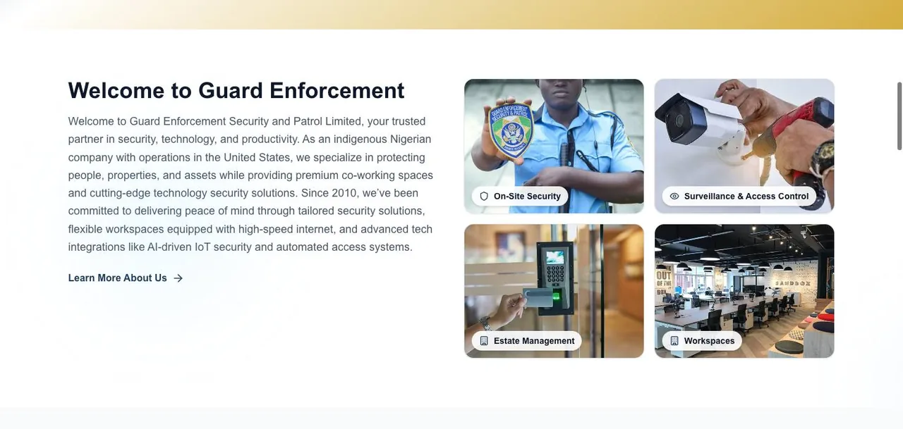 Guard Enforcement Security & Patrol cover