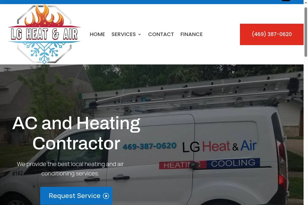 LG Heat & Air cover