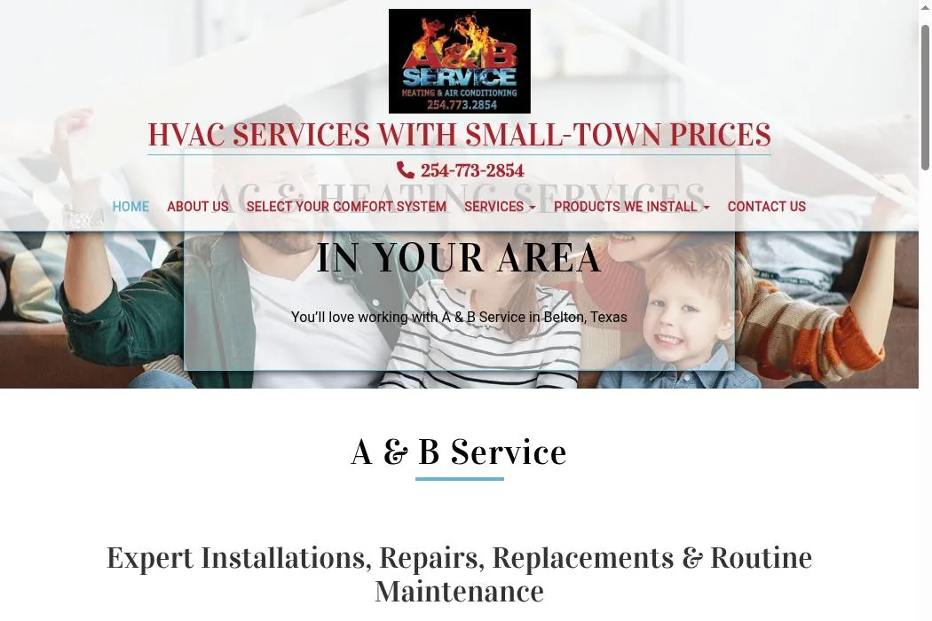 A & B Service cover