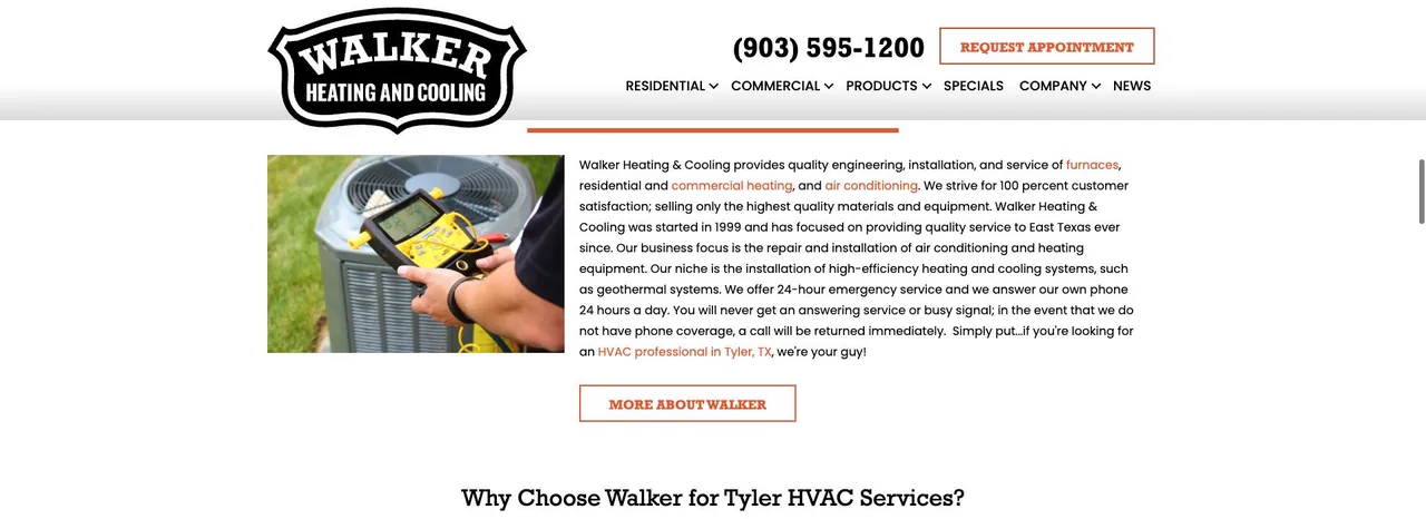 Walker Heating & Cooling cover