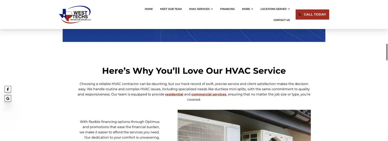 West Techs Heating & Cooling cover