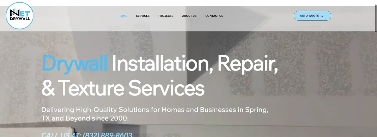Net Drywall cover