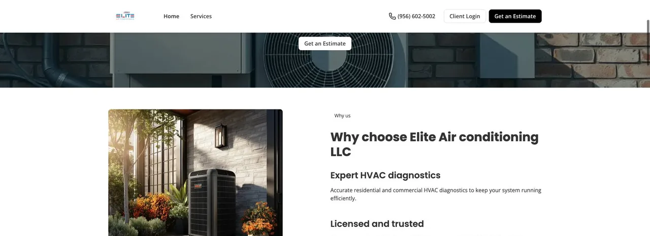 Elite Air Conditioning LLC cover