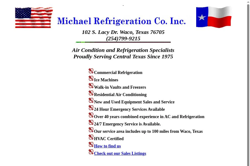 Michael Refrigeration Company Inc. cover