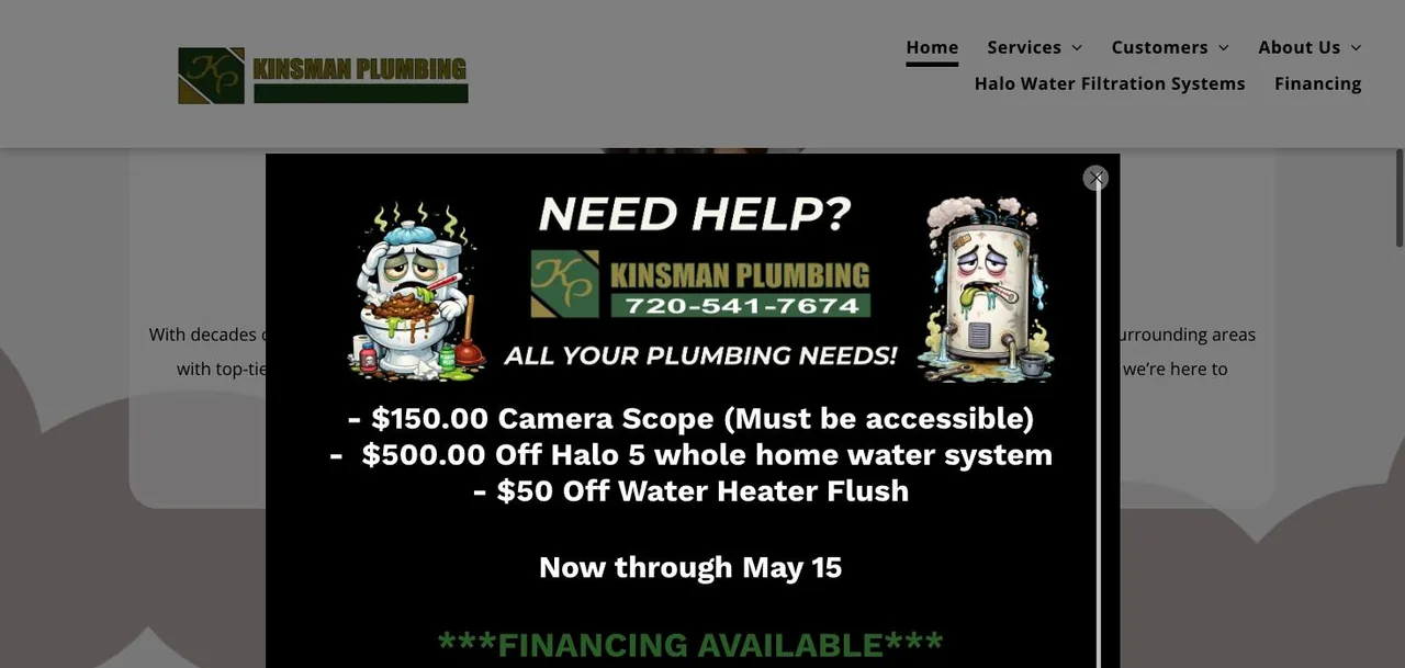 Kinsman Plumbing cover