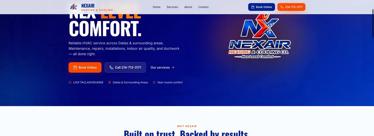 NexAir Heating & Cooling cover