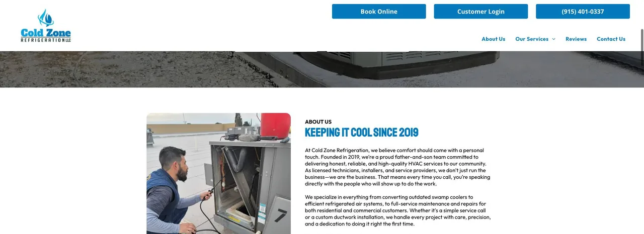 Cold Zone Refrigeration LLC cover