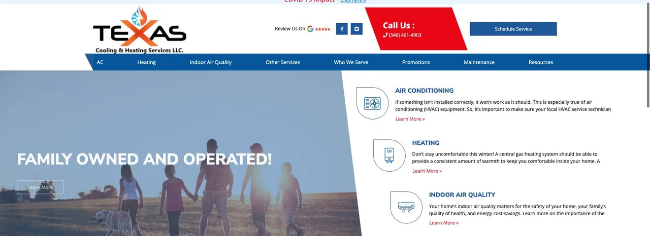 Texas Cooling & Heating Services LLC cover