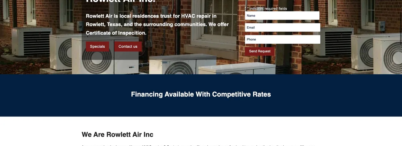 Rowlett Air Inc. cover