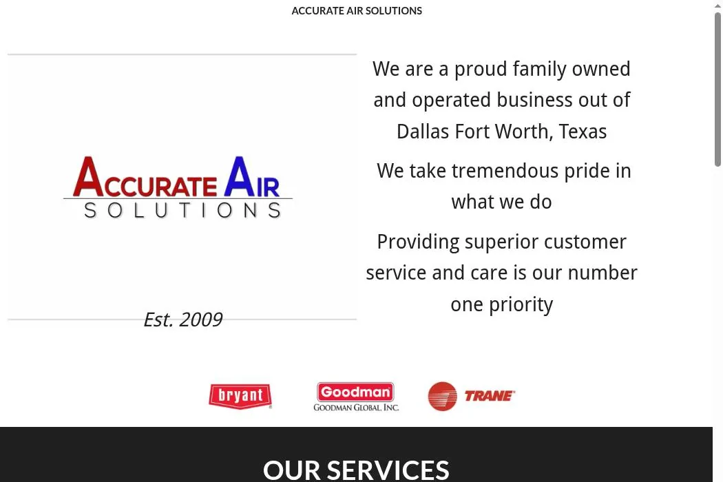 Accurate Air Solutions cover