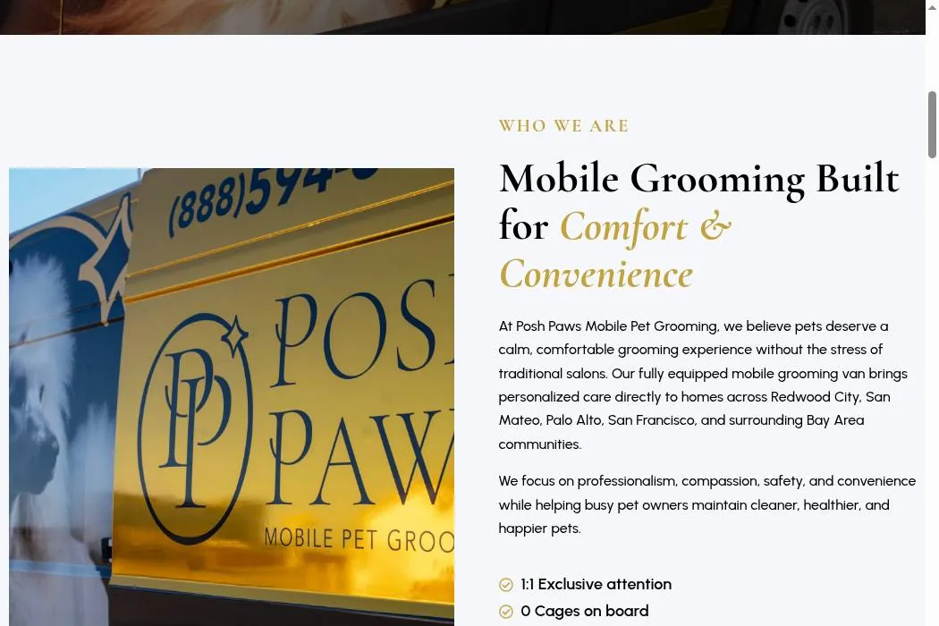 Posh Paws Mobile Pet Grooming cover