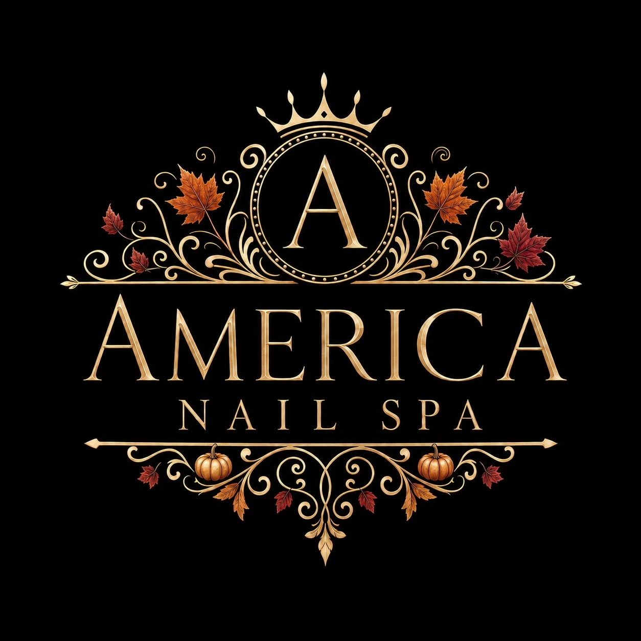America Nail Spa logo