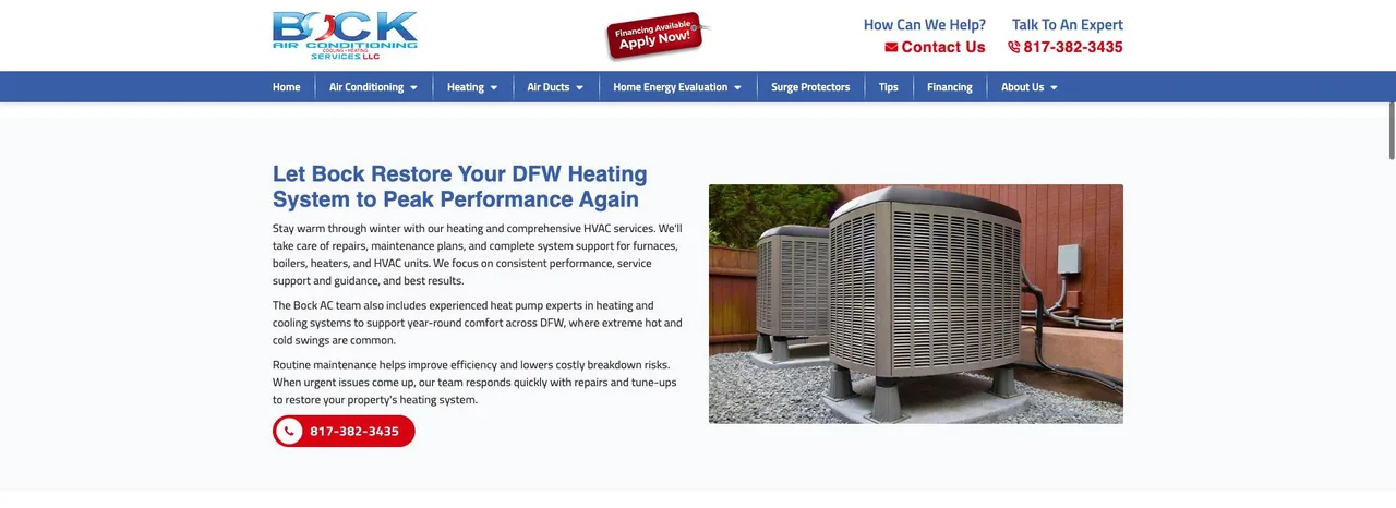 Bock Air Conditioning Services cover