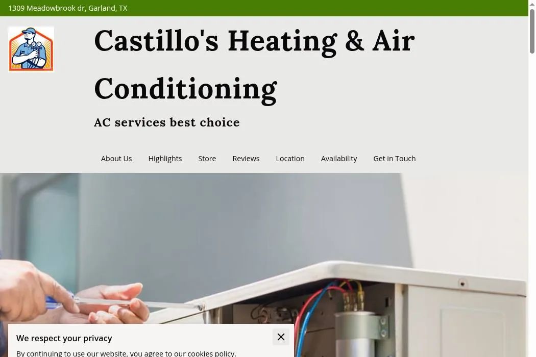 Castillo's Heating & Air Conditioning cover
