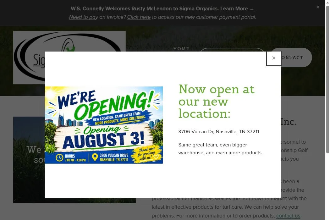 Sigma Organics, Inc. cover