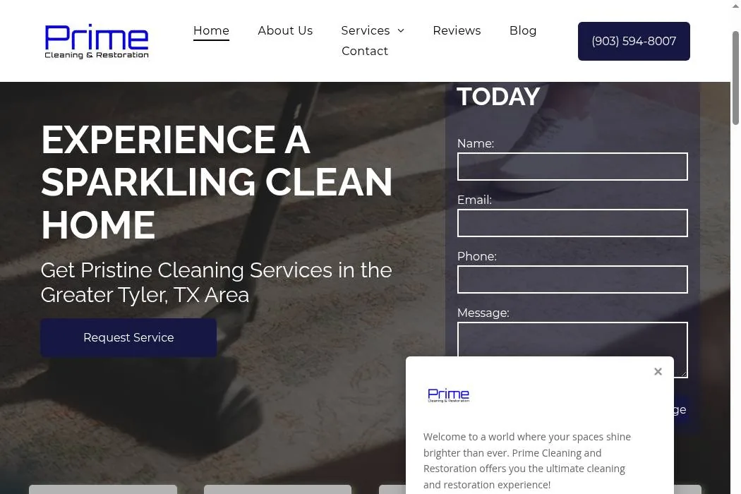 Prime Cleaning and Restoration cover