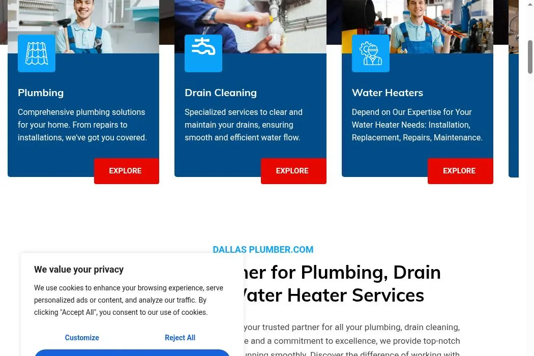 Dallas Plumber.com cover