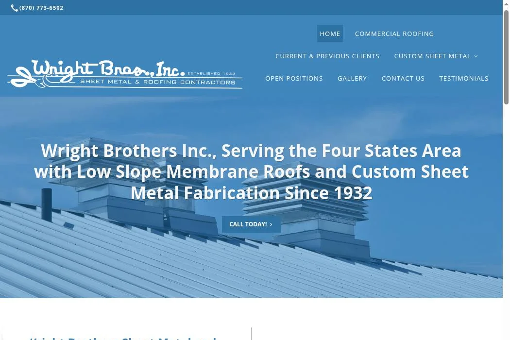 Wright Brothers Sheet Metal and Roofing cover