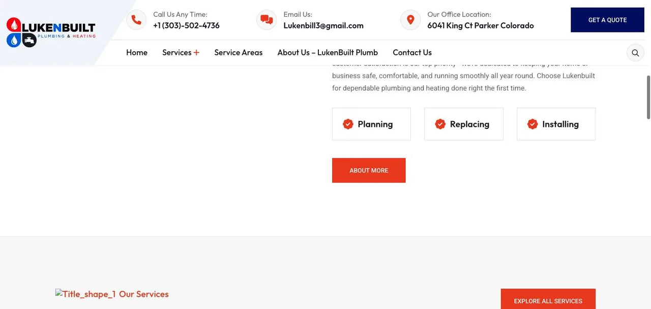Lukenbuilt Plumbing & Heating Service cover