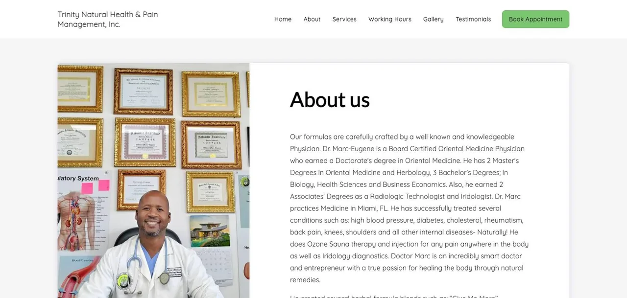Trinity Natural Health & Pain Management, Inc. cover