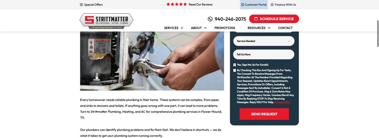 Strittmatter Plumbing, Heating & AC cover