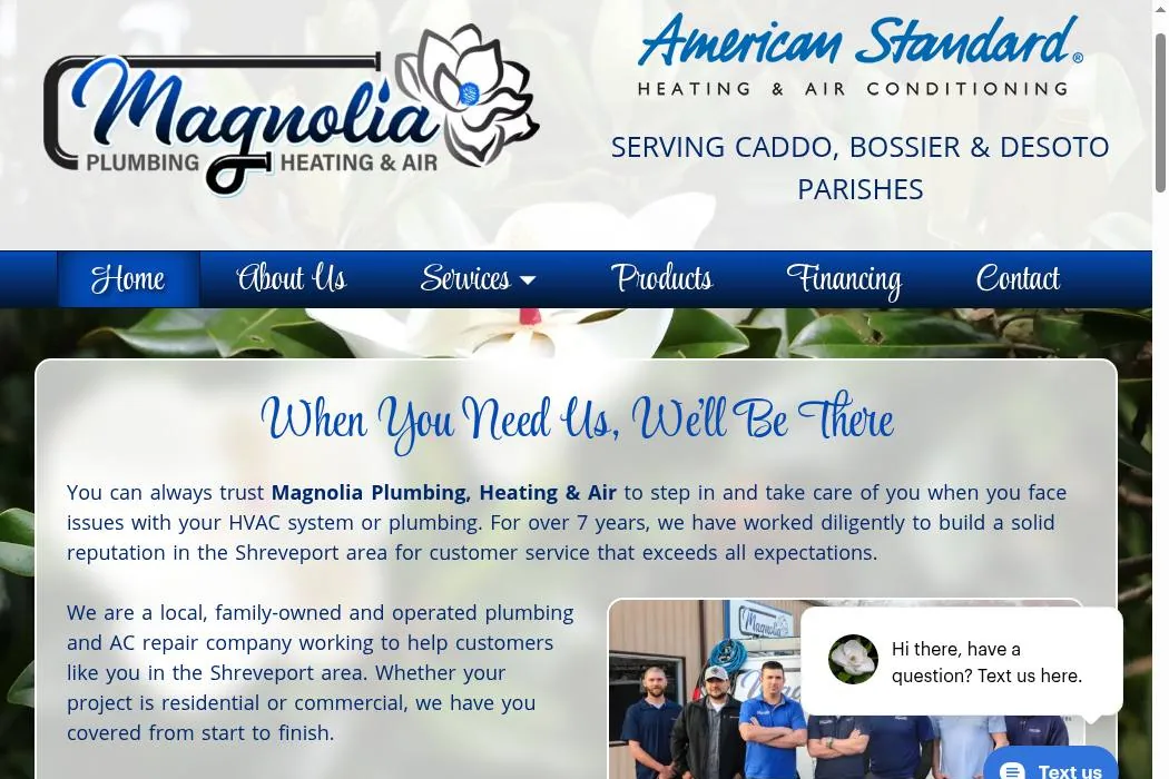 Magnolia Plumbing, Heating & Air cover