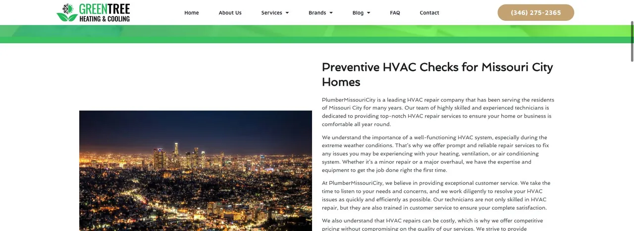Green Tree Heating & Cooling cover