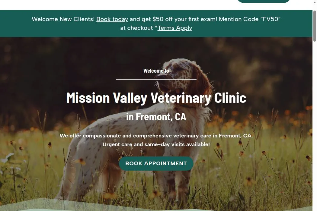 Mission Valley Veterinary Clinic cover