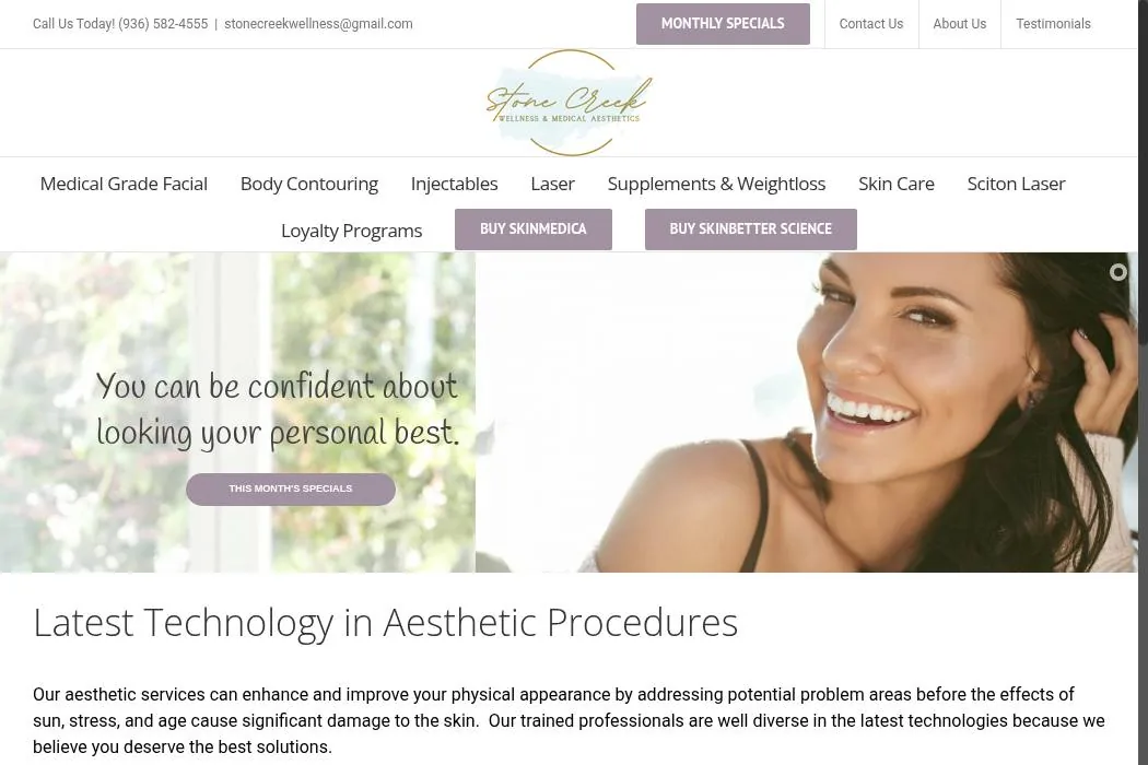 Stone Creek Wellness Center and Medical Aesthetics cover