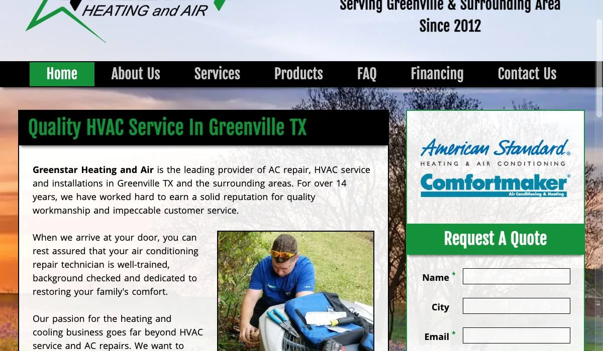 Greenstar Heating & Air cover