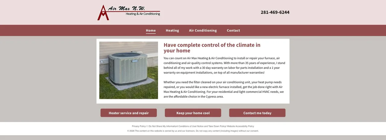 Air Max Heating & Air Conditioning cover