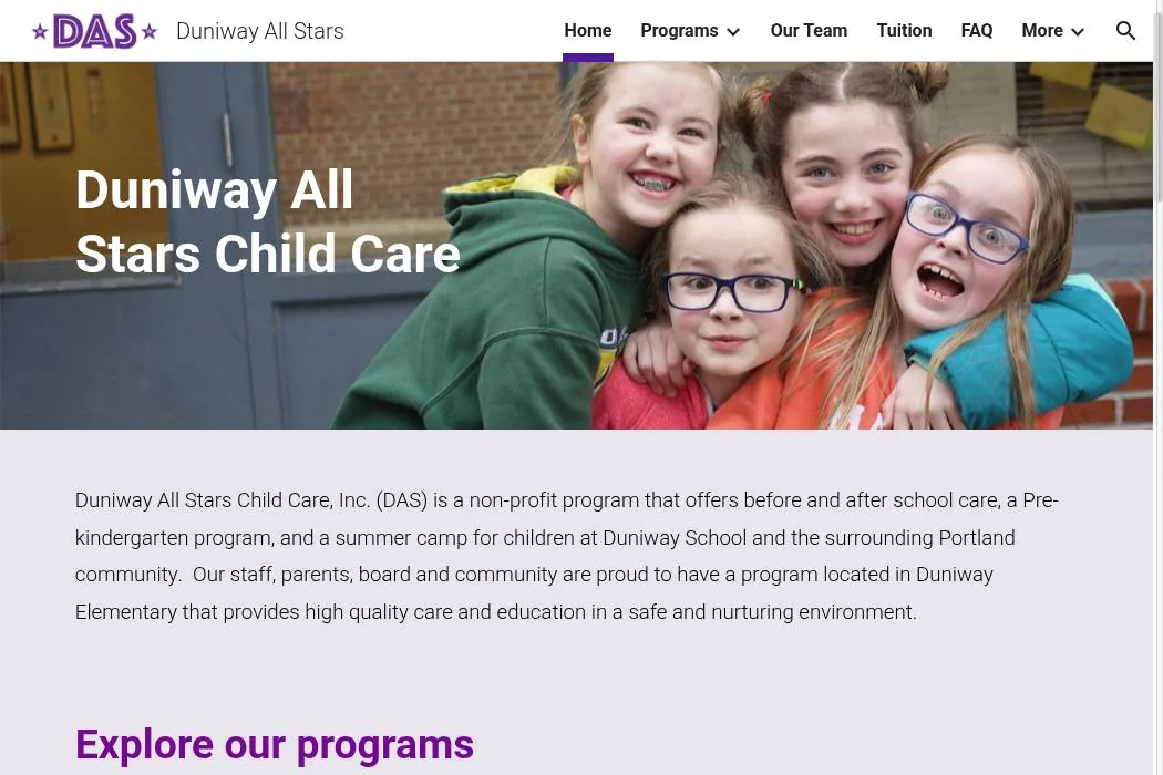 Duniway All Stars Child Care cover