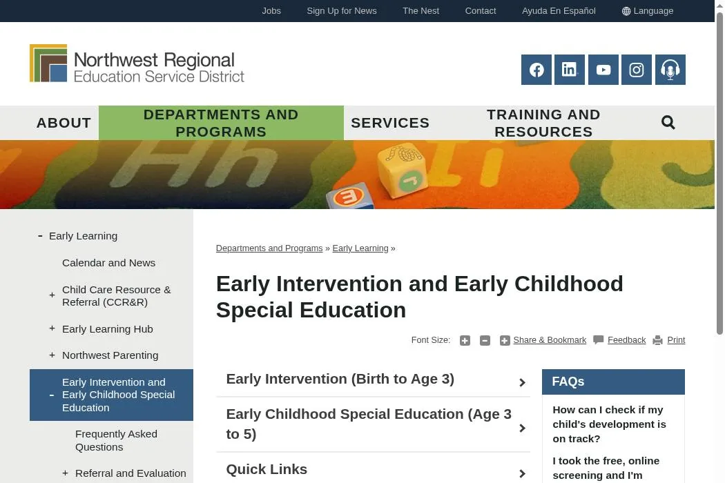 Northwest Regional Education Service District cover