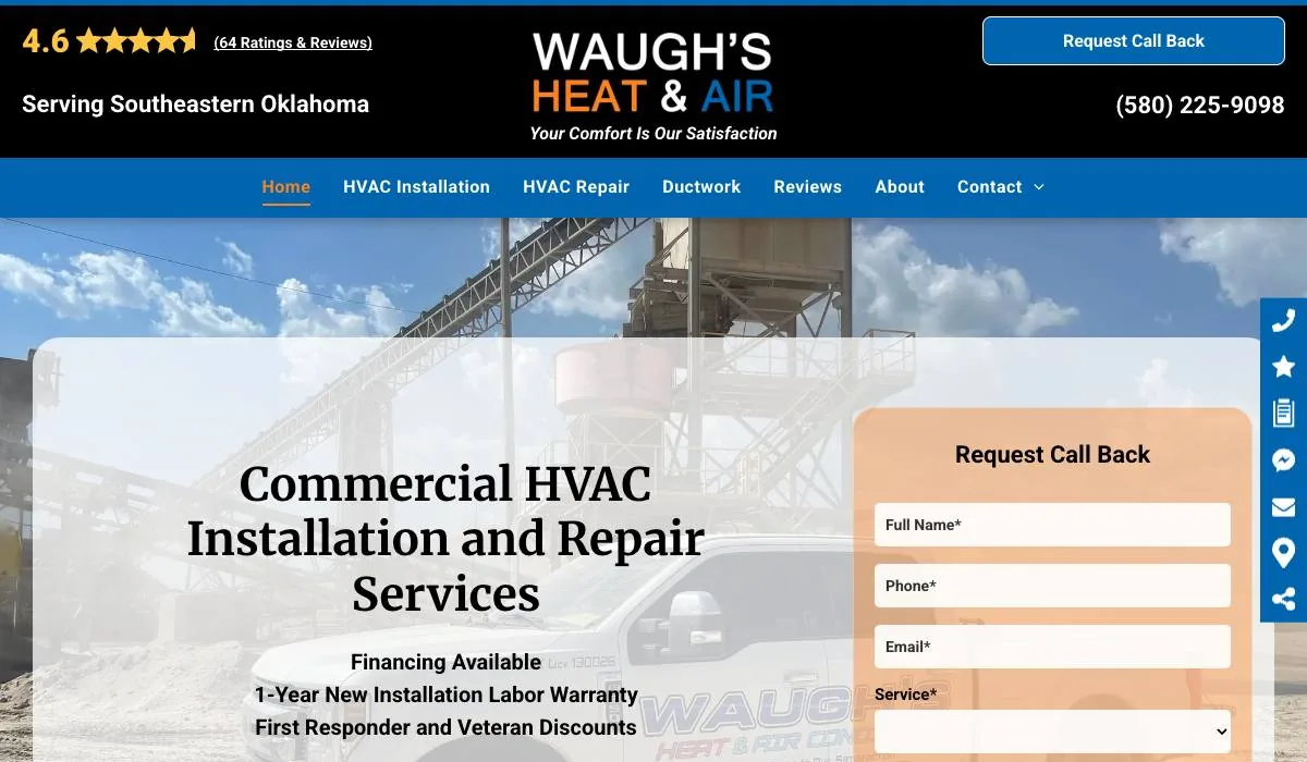 Waugh's Heat & Air cover