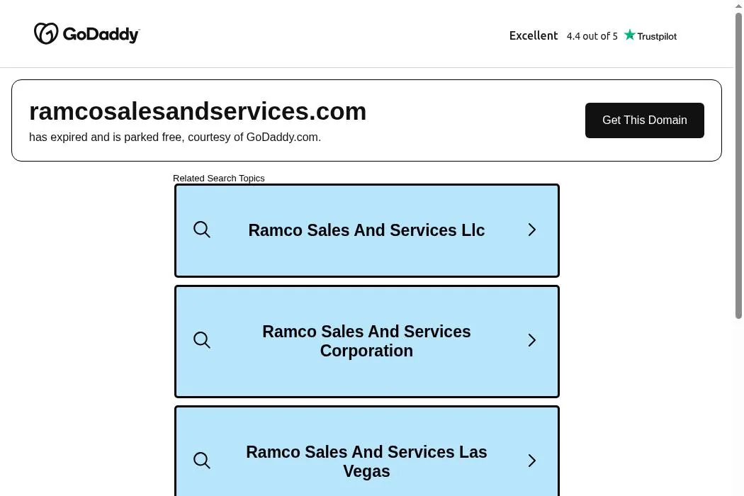 Ramco Sales and Services cover