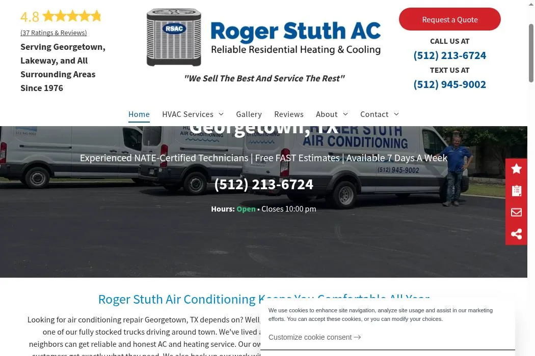 Roger Stuth Air Conditioning cover