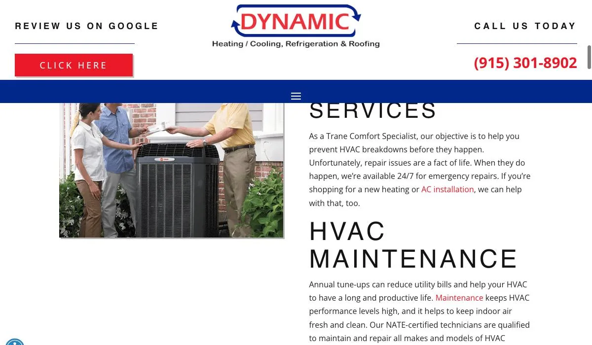 Dynamic Heating & Cooling, Refrigeration cover