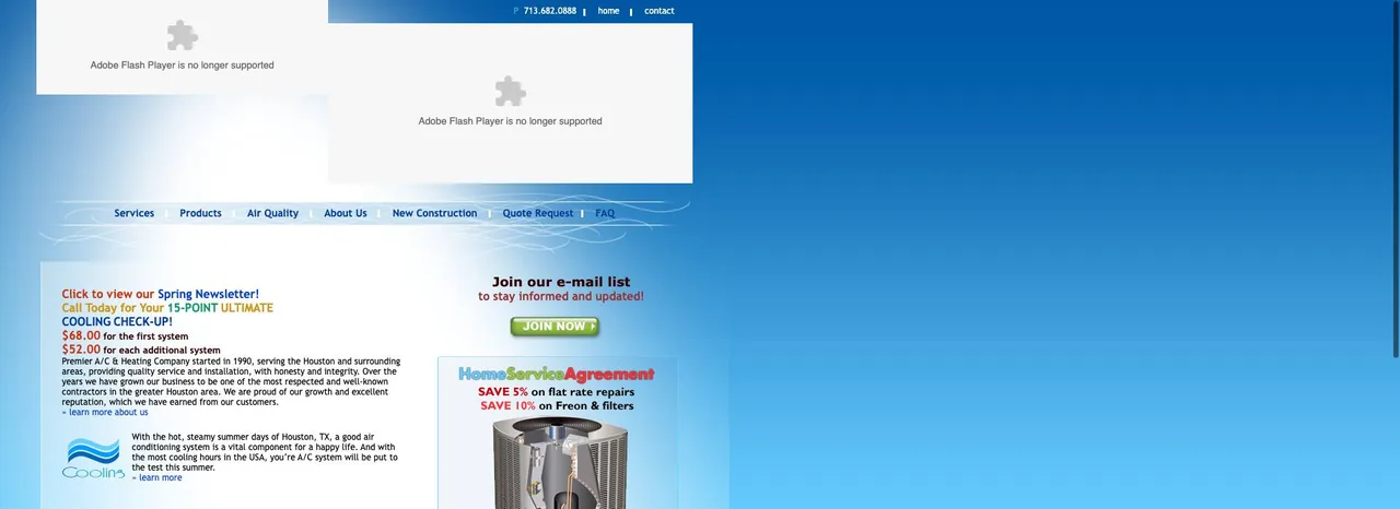 Premier A/C & Heating Company cover