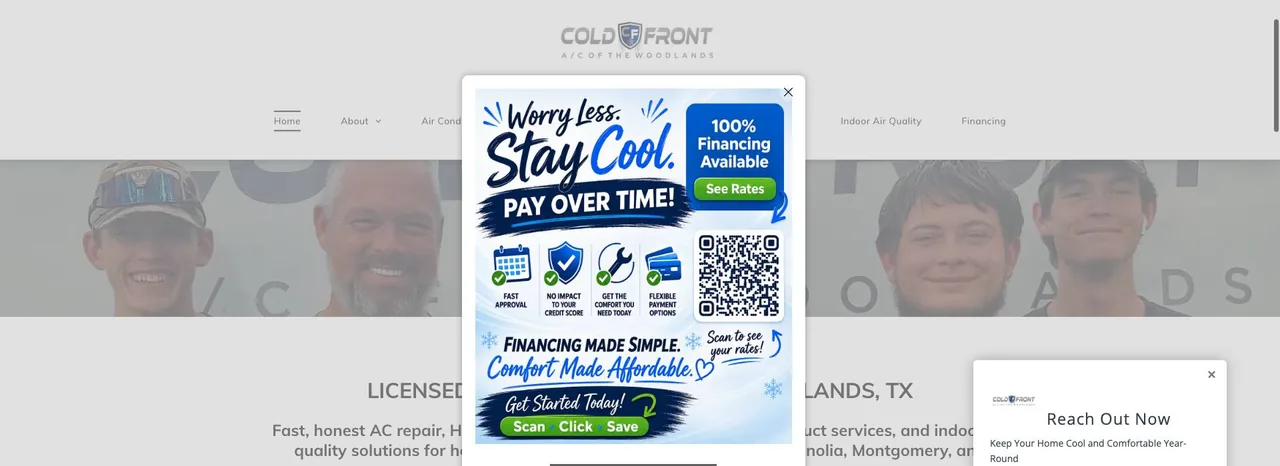 Cold Front A/C of The Woodlands cover