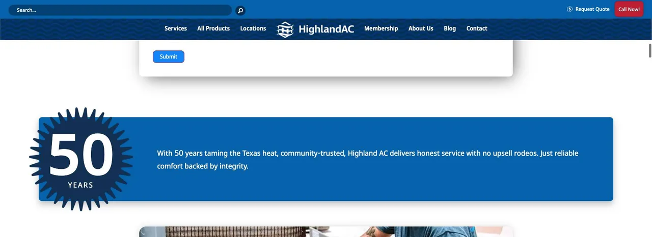 Highland AC cover