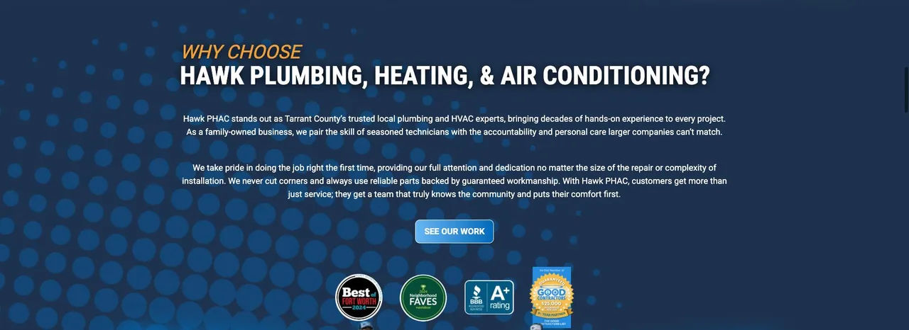 Hawk Plumbing Heating & Air Conditioning cover