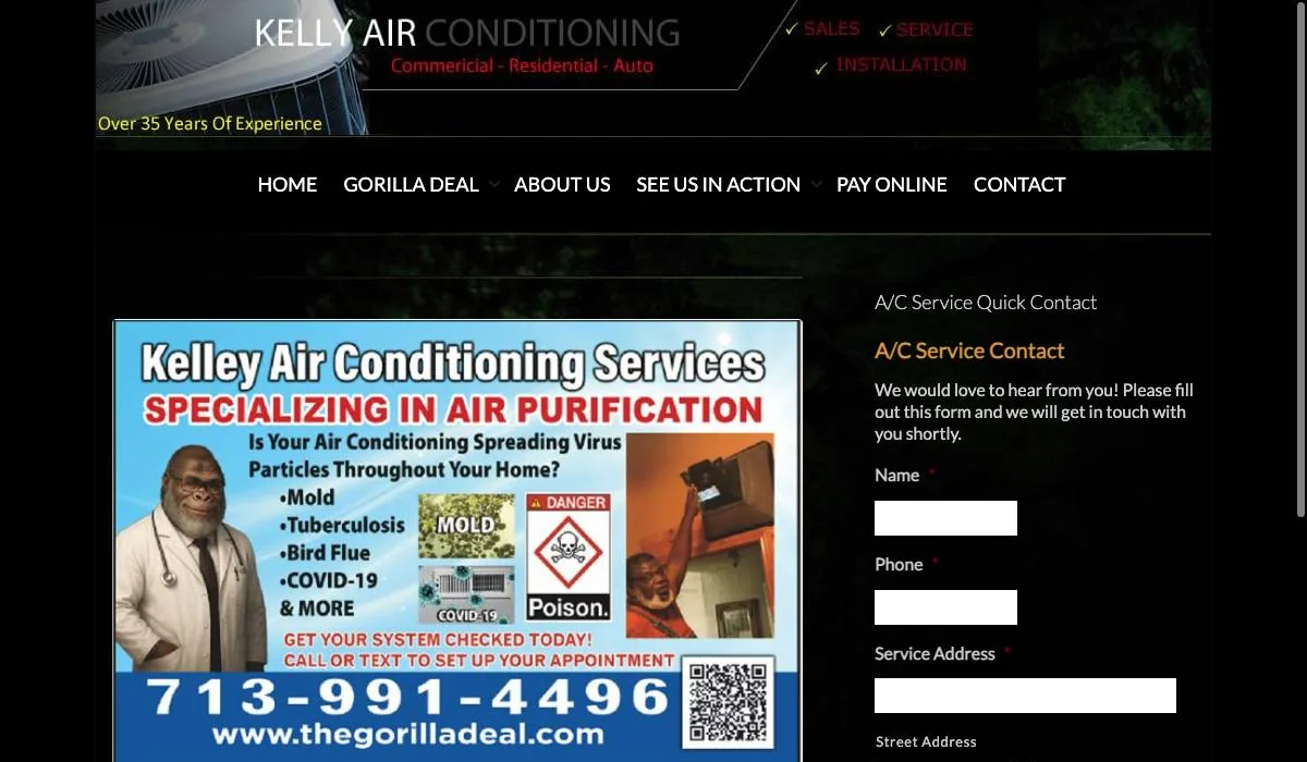 Kelley Air Conditioning Service cover