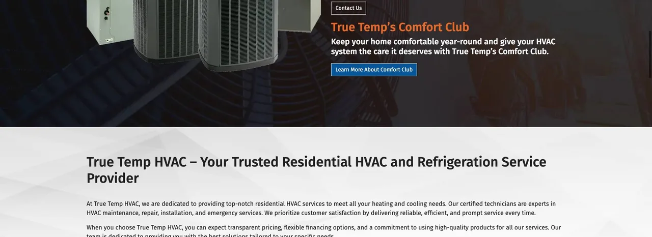 True Temp Heating and Air cover