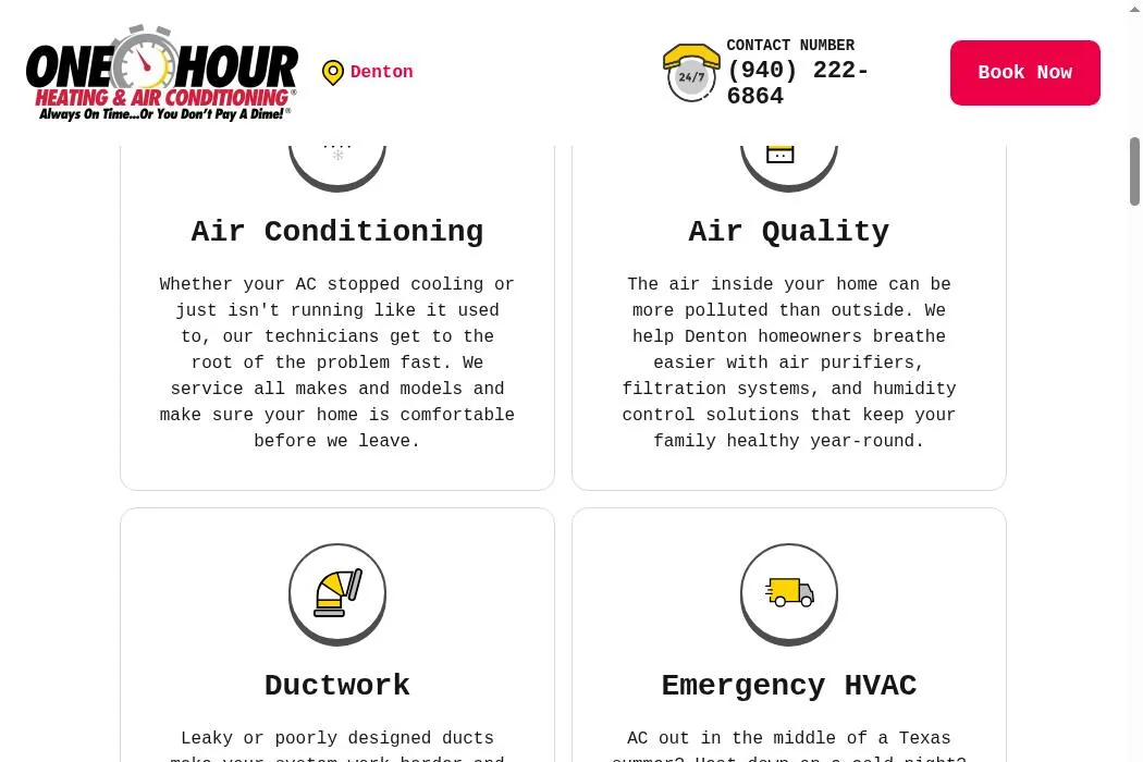 One Hour Heating & Air Conditioning® of Denton cover