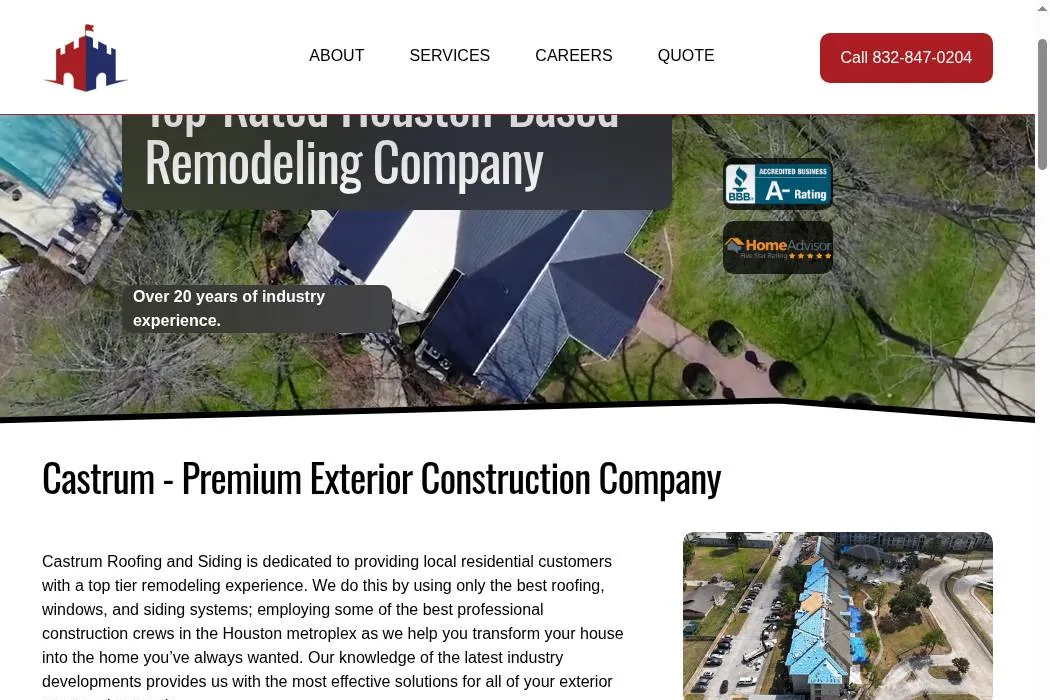 Castrum Roofing and Siding cover