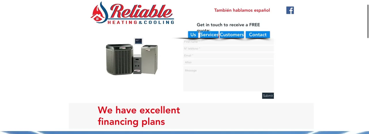 Reliable Heating & Cooling, INC cover