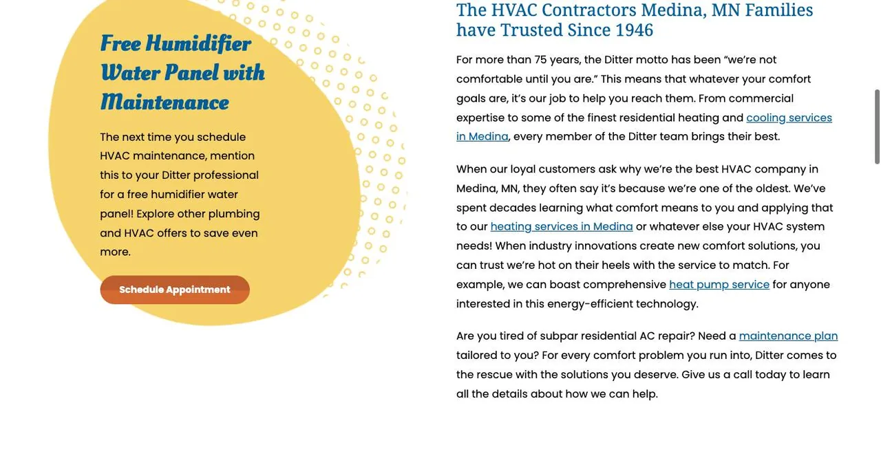 Ditter Cooling & Heating Inc cover